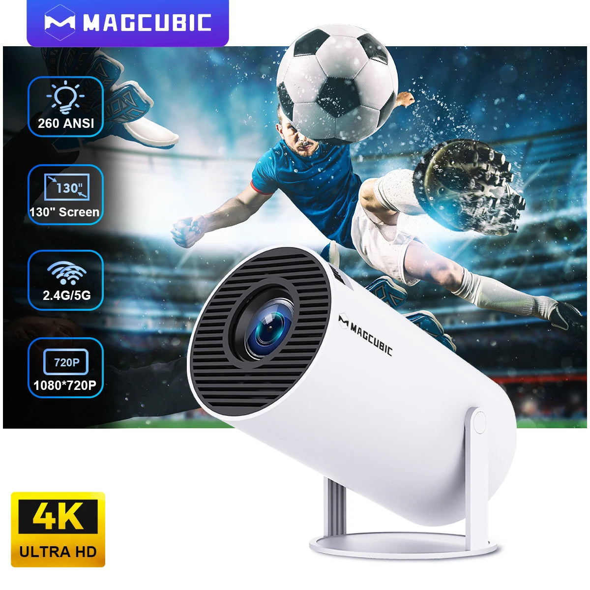 Magcubic 4K SmartPro Projector 180