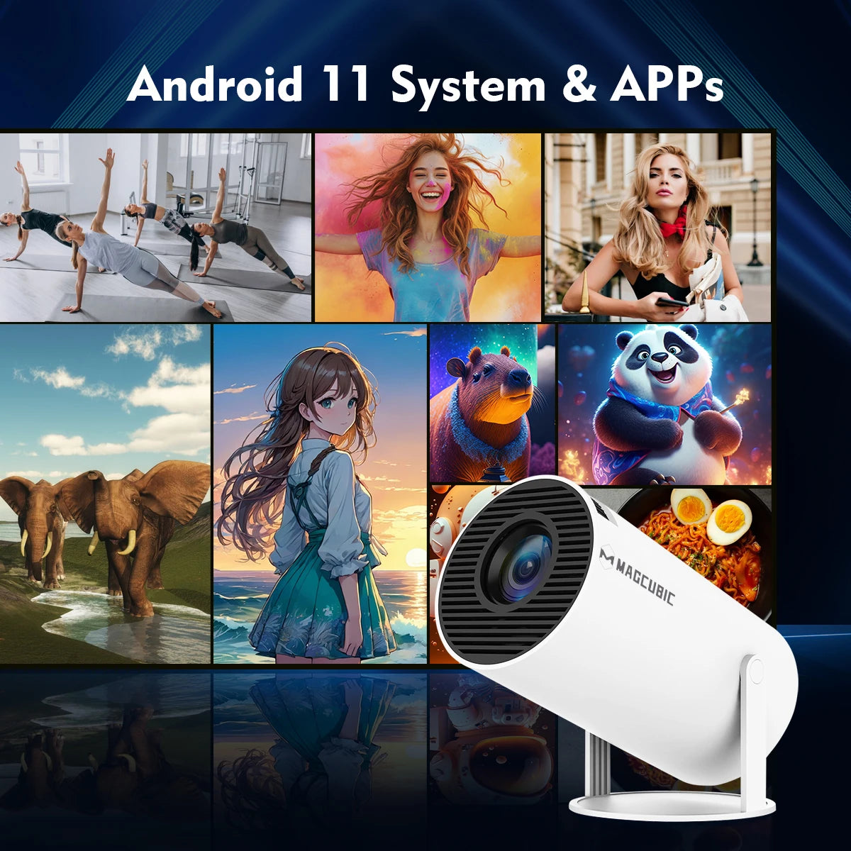 Magcubic 4K SmartPro Projector 180