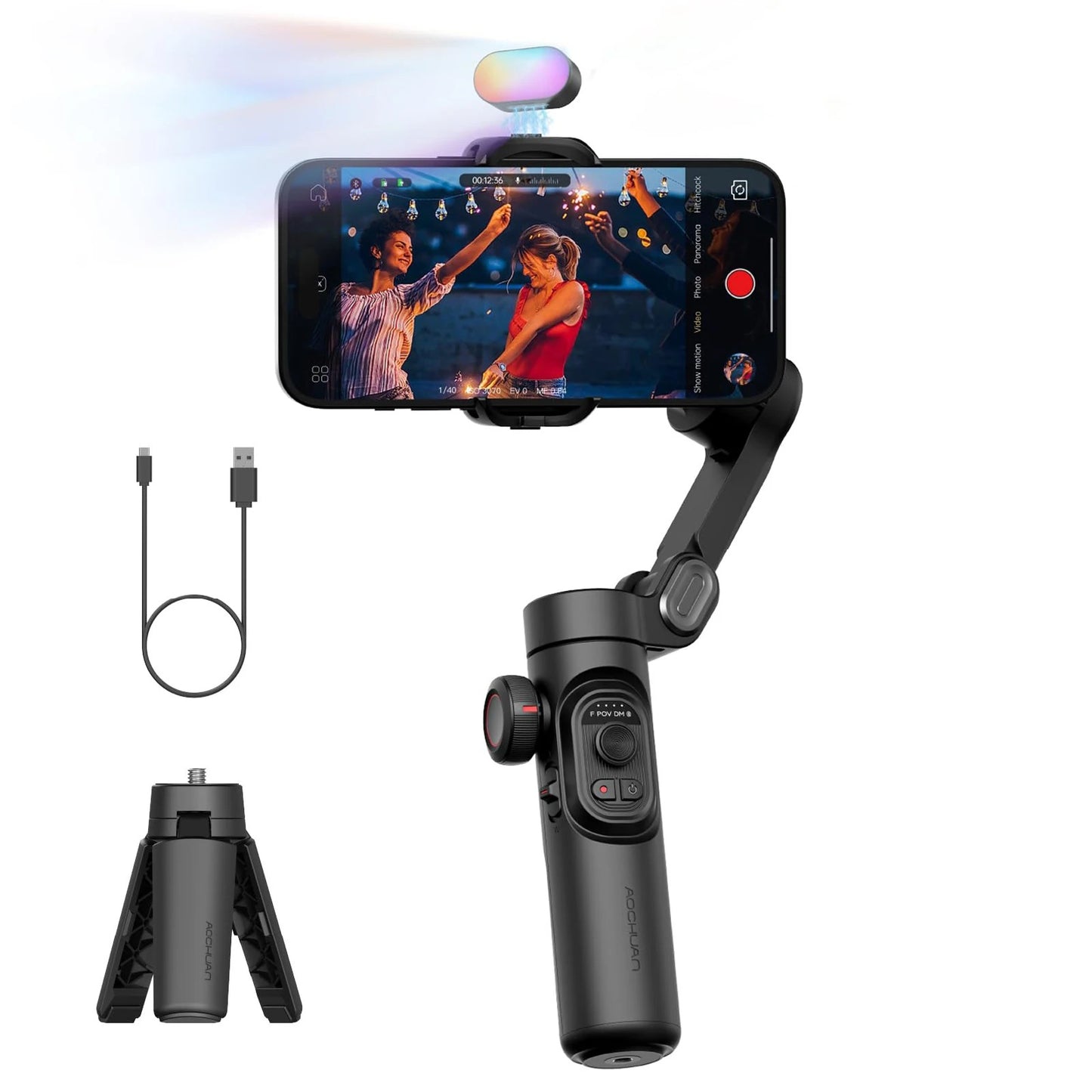 ⚡ Hurry! Sale ends soon ⚡SmartXE Pro Gimbal for Smartphone for iPhone Android AI Face Tracking TikTok Vlog