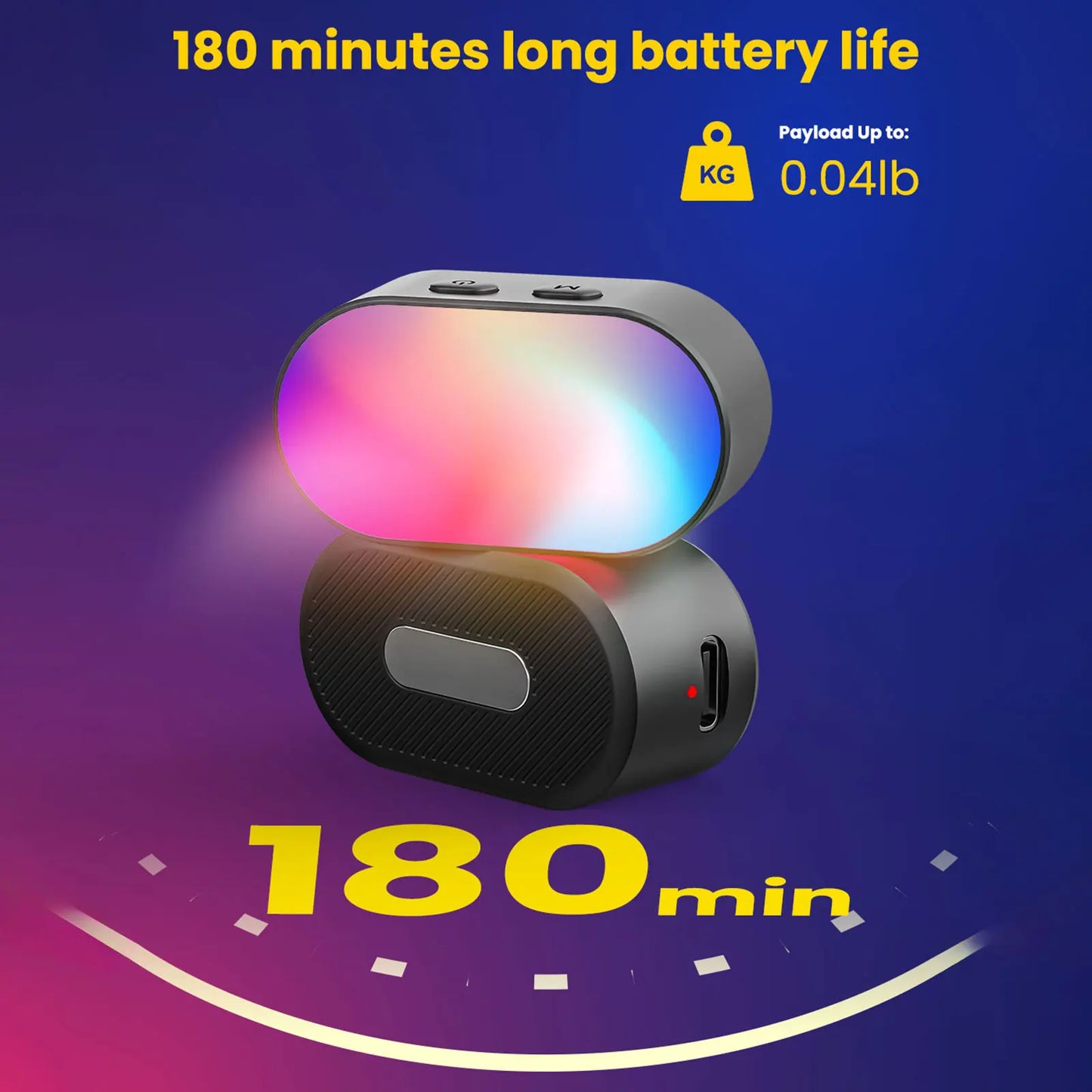 Magnetic RGB fill light for a variety of 3-axis stabilizers